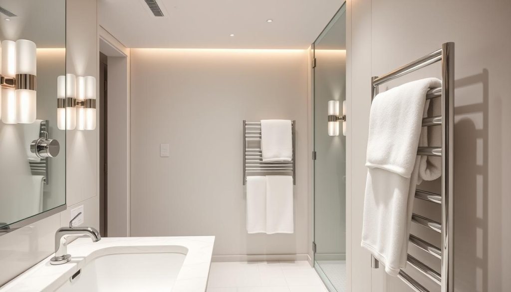 Towel warmers as luxury bathroom accessories