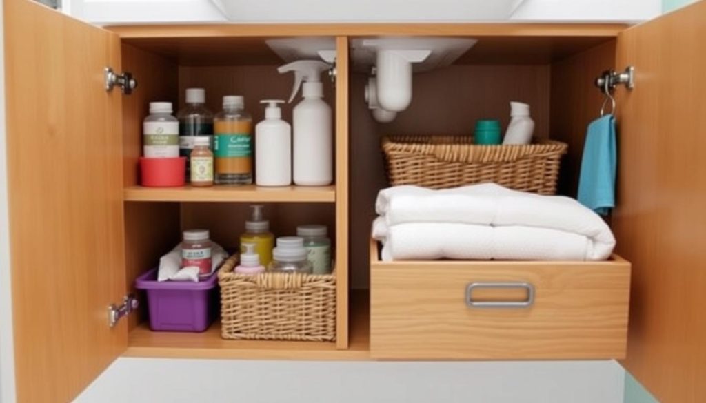 Under-sink bathroom storage ideas