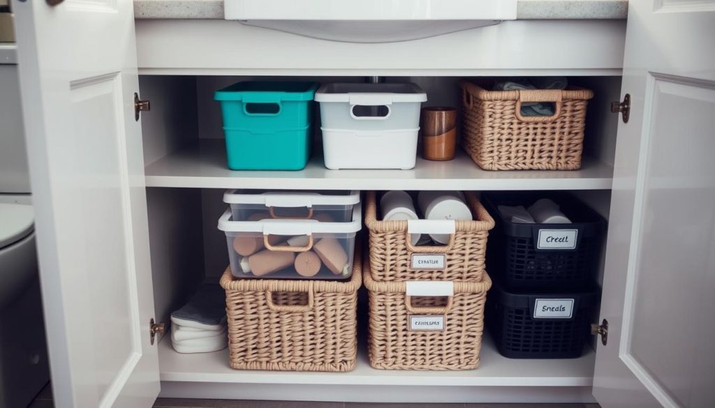 Under sink organizers