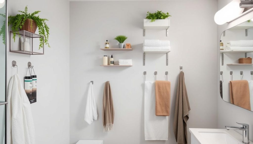 Vertical storage ideas for bathroom organization