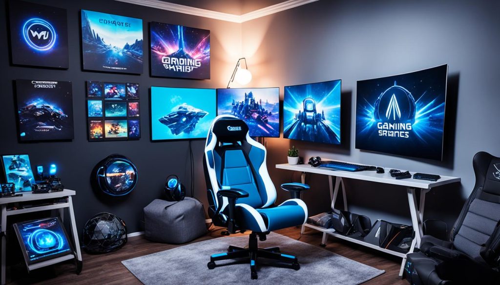 Virtual reality gaming setup in a small space