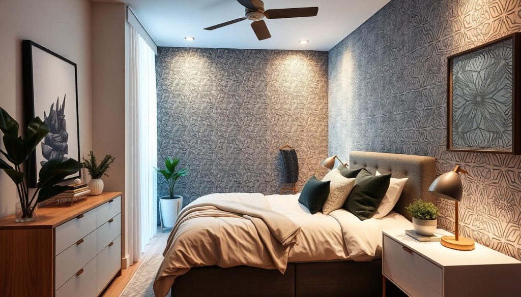 accent walls in small bedroom