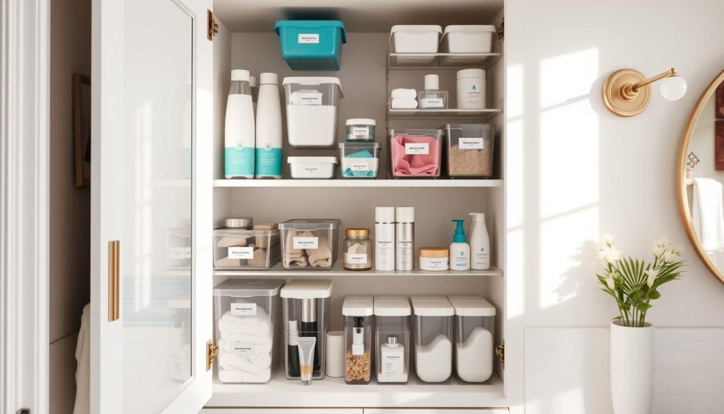 bathroom cabinet storage solutions