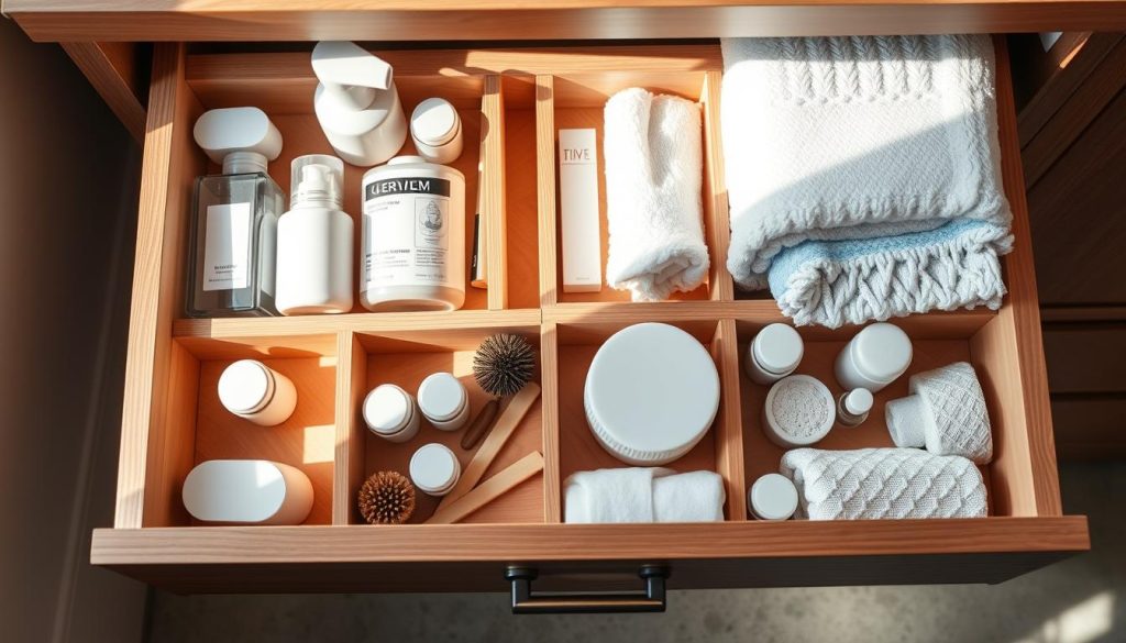 bathroom drawer organizers