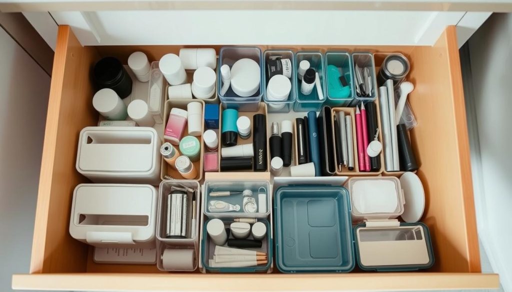 bathroom drawer organizers