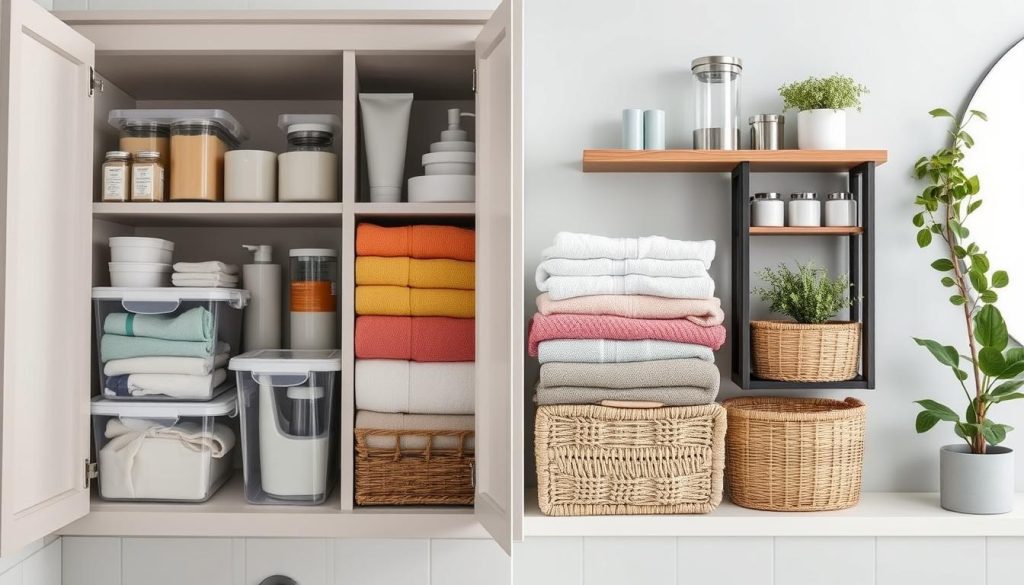 bathroom organization hacks