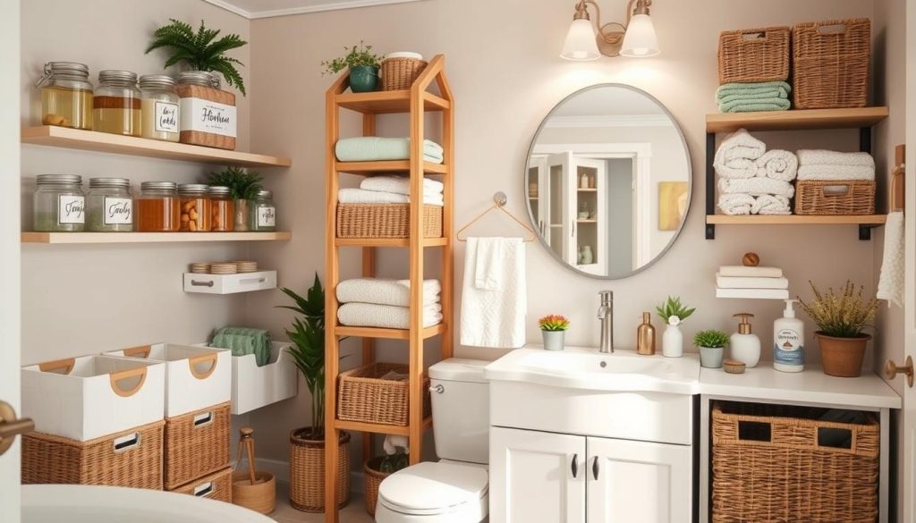 bathroom organization hacks