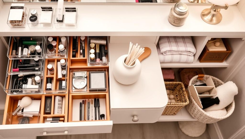 bathroom vanity organization tips