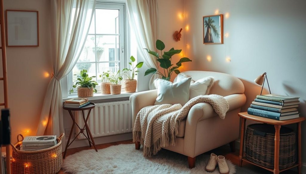 cozy reading nook