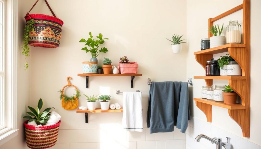 creative bathroom storage