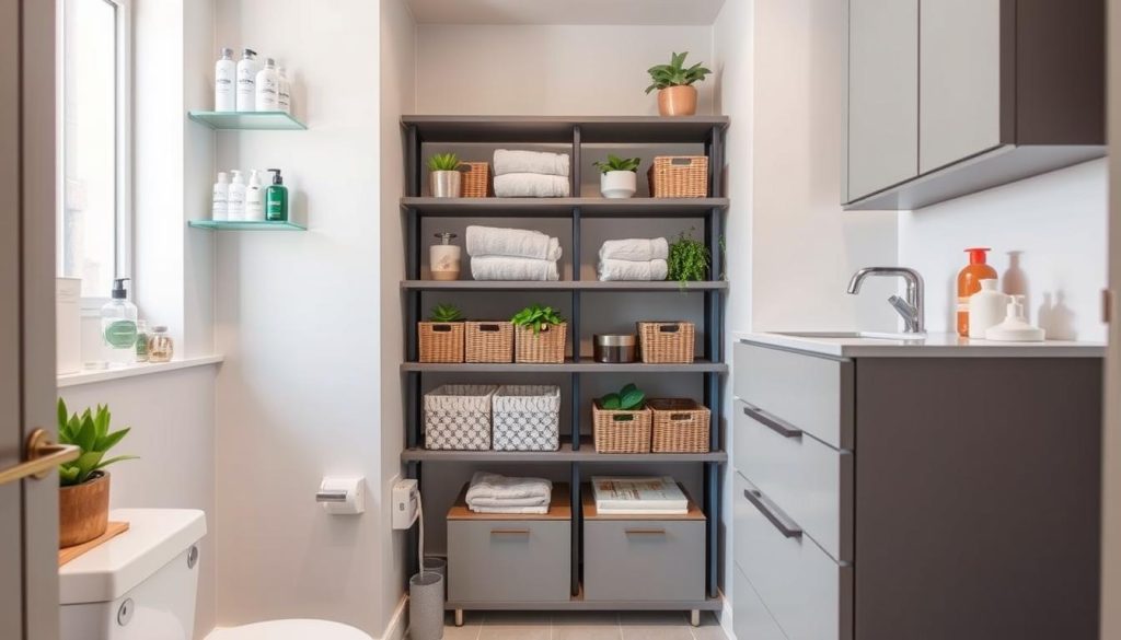 creative small bathroom storage