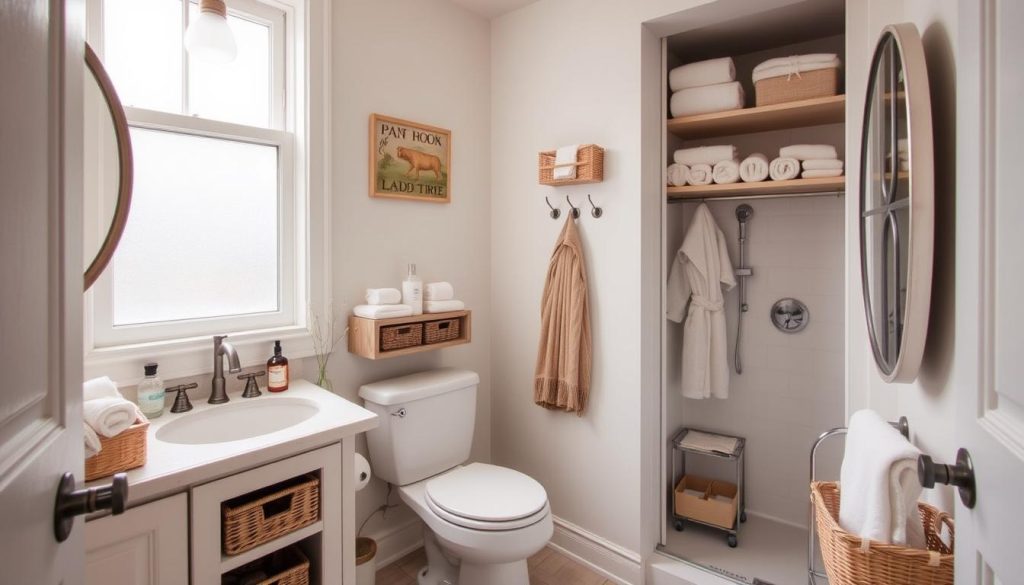 creative small bathroom storage