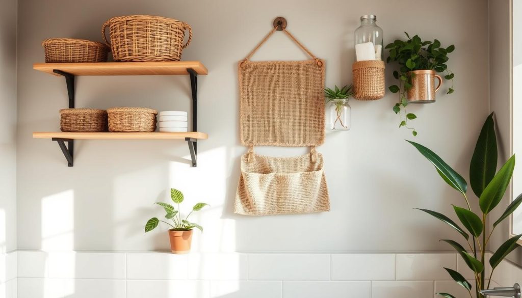 eco-friendly bathroom storage