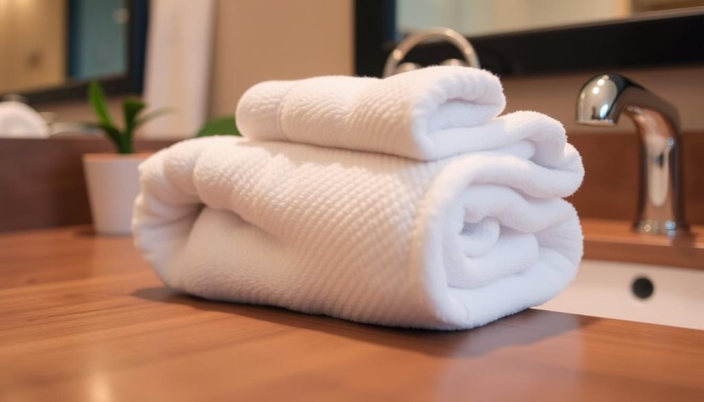 hotel-style towel fold