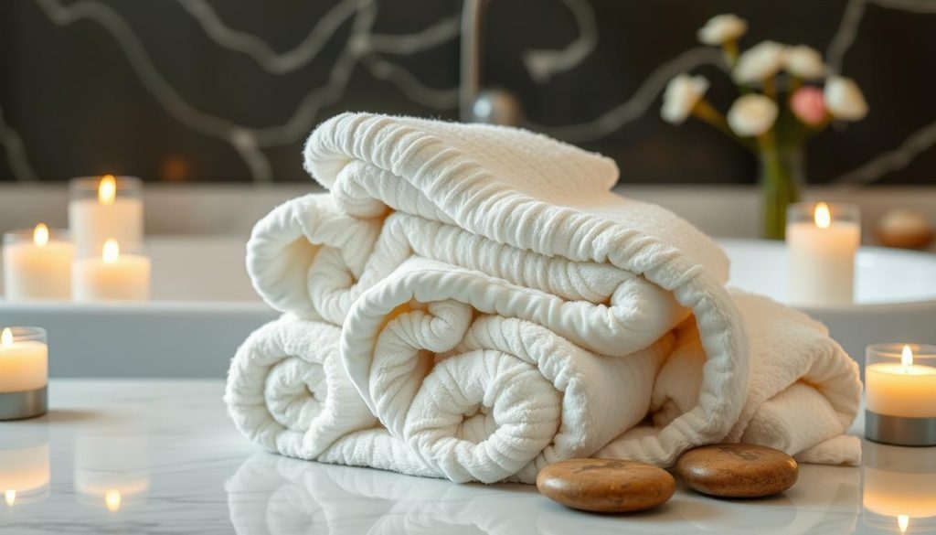 luxurious bath linens