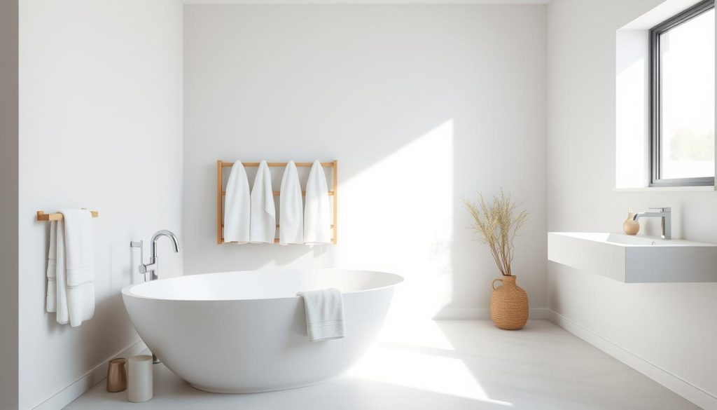 minimalist bathrooms with simple towel designs