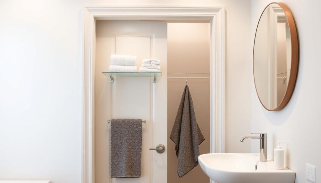 over-the-door storage for small bathrooms