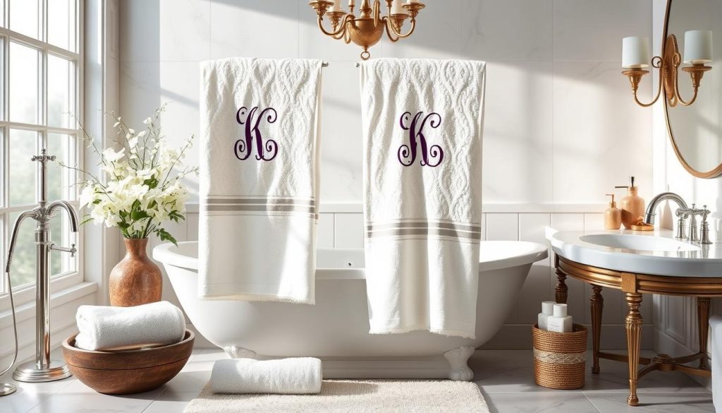 personalized bath towels