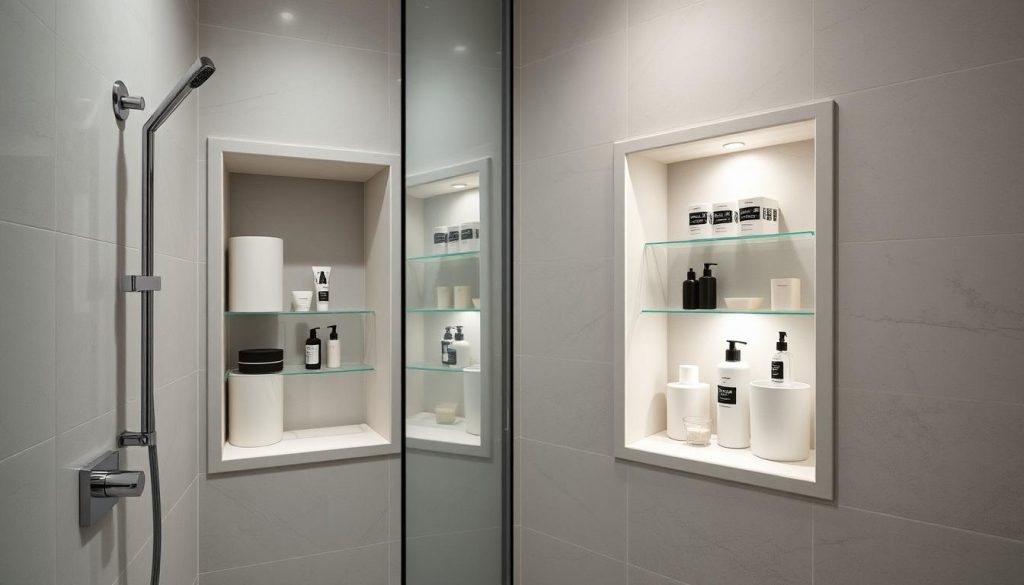 shower niches and built-in storage ideas