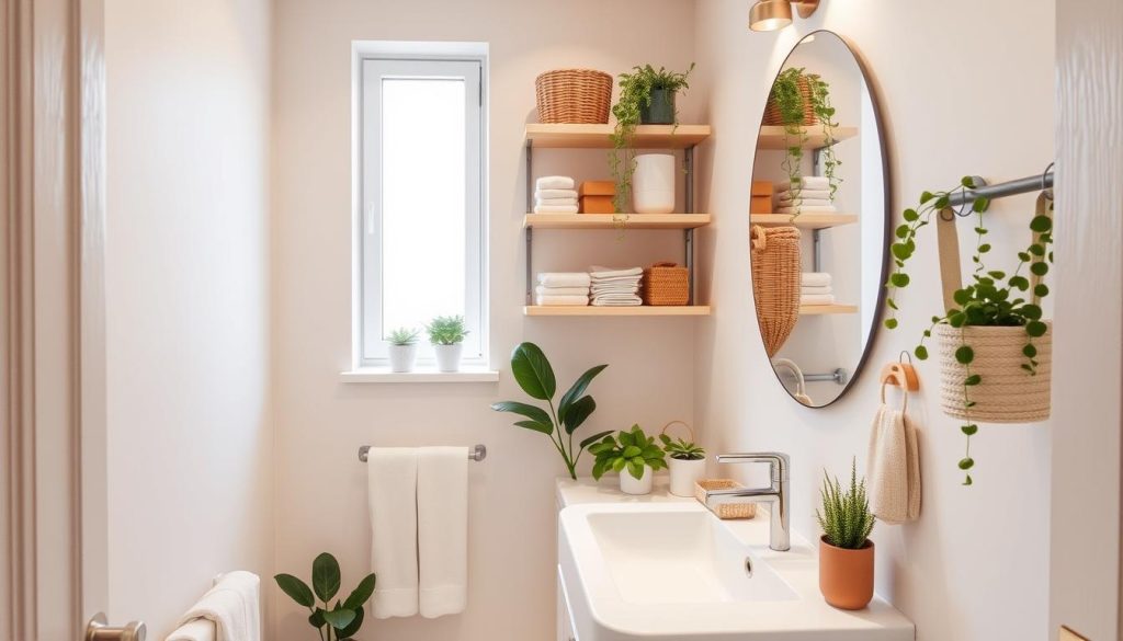 small bathroom organization