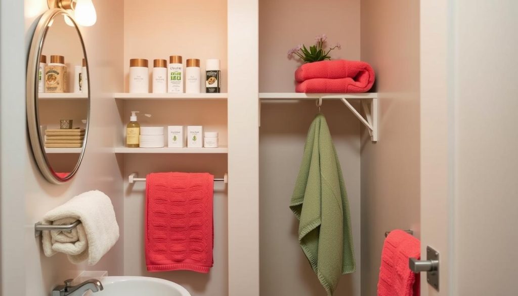 small bathroom organization