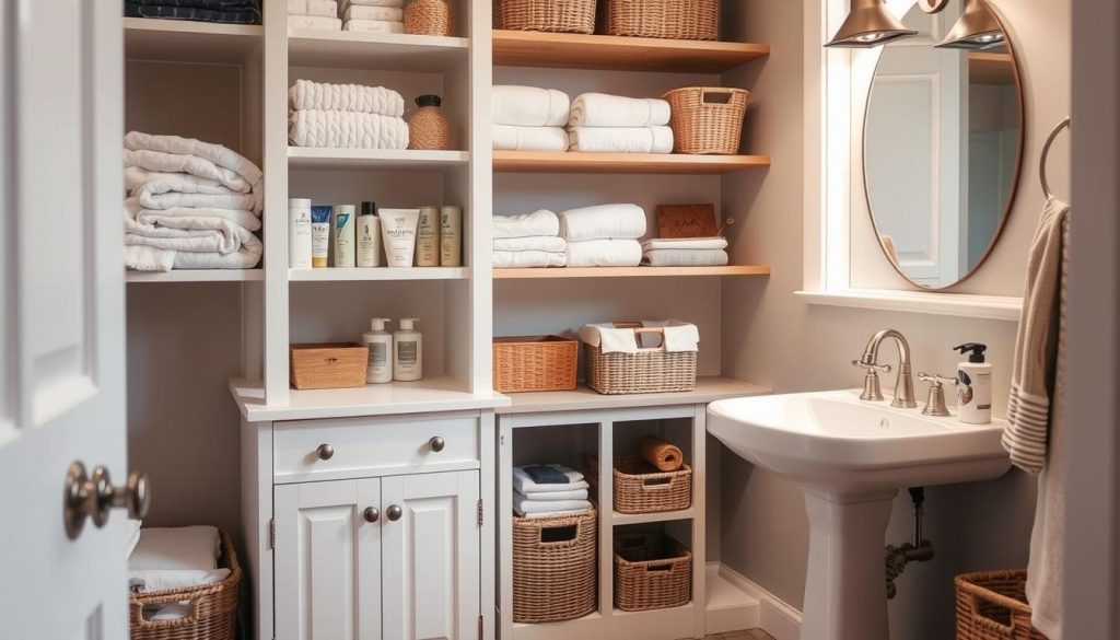 small bathroom storage