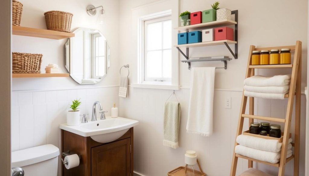 small bathroom storage solutions