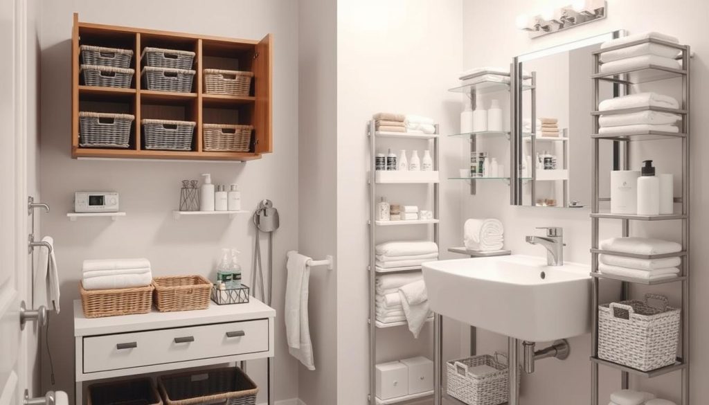 space-saving bathroom organizers