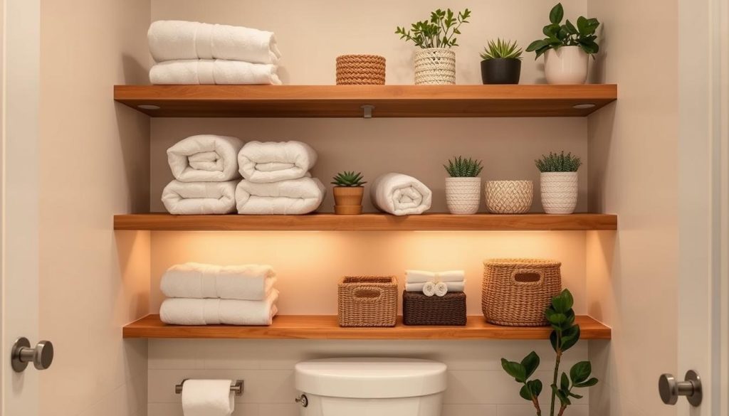 space-saving bathroom solutions above toilet