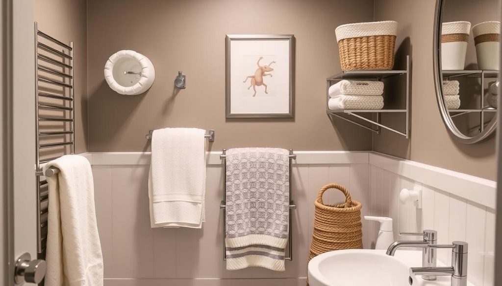 space-saving towel storage solutions