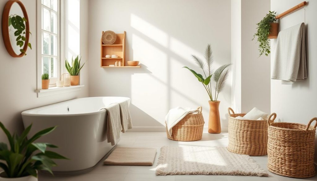 sustainable bathroom decor