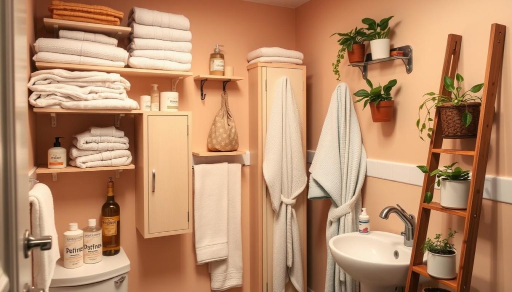 vertical bathroom storage solutions