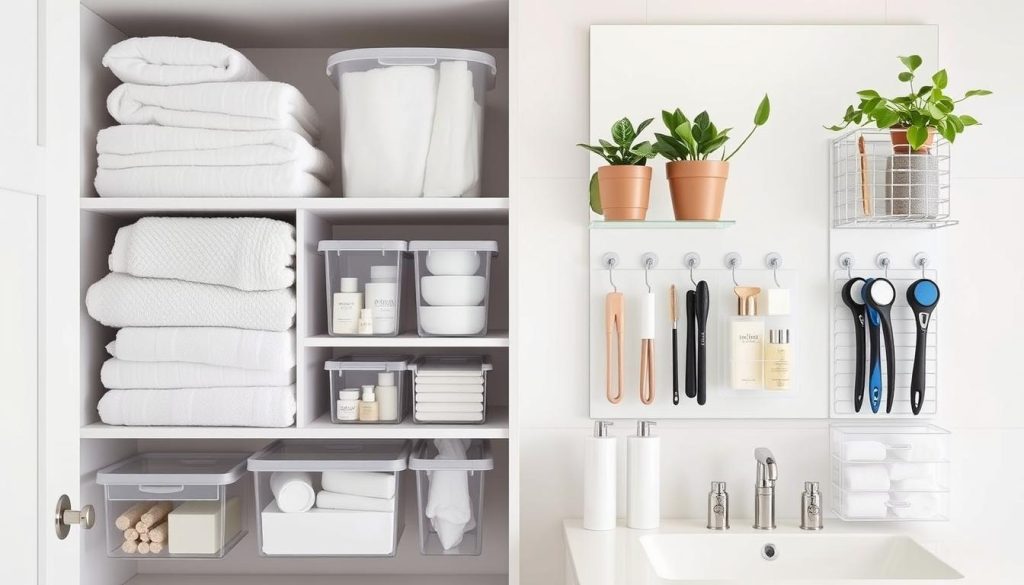 vertical storage solutions for bathroom vanity