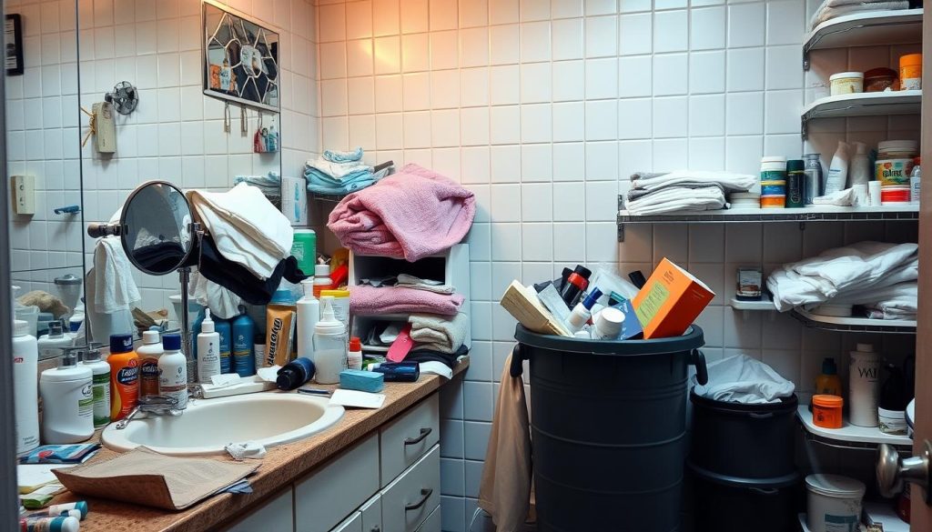 Bathroom clutter assessment