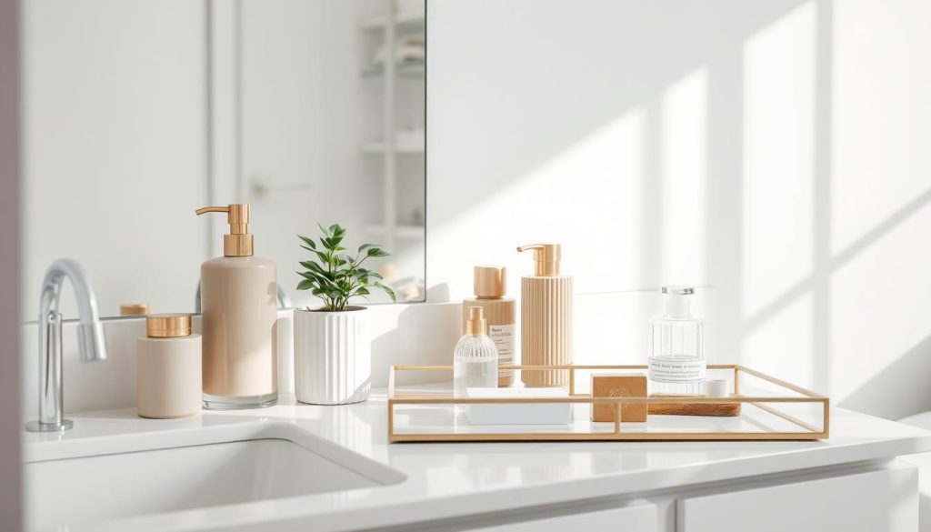 Bathroom countertop organization