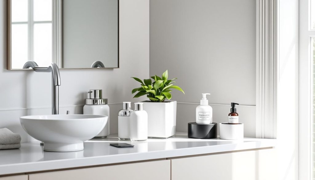 Bathroom countertop organization