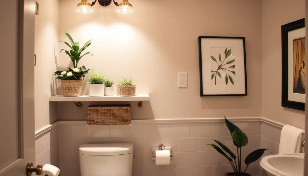 Bathroom decor ideas for over-the-toilet storage