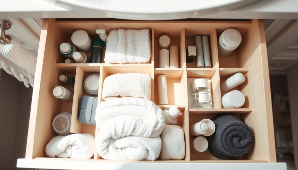 Bathroom drawer dividers for improved organization