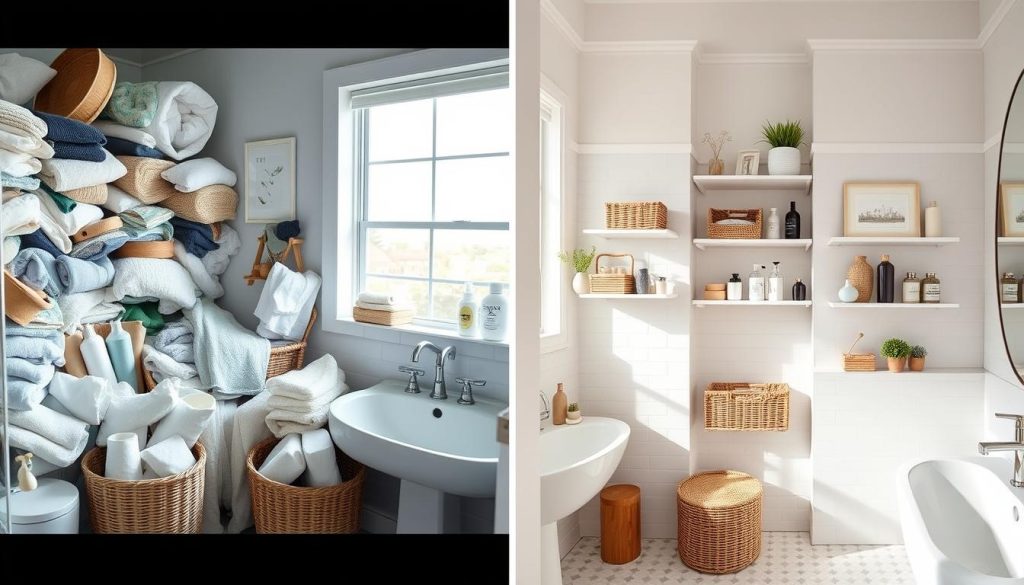 Bathroom organizing: from mess to best