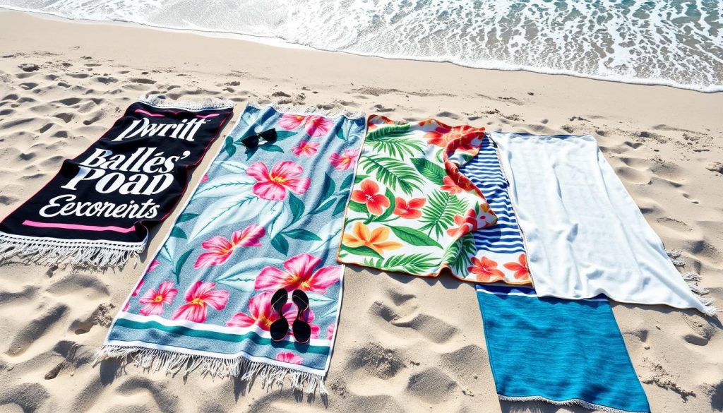 Beach towels reflecting personality types