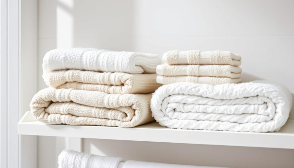 Compact bathroom towel materials