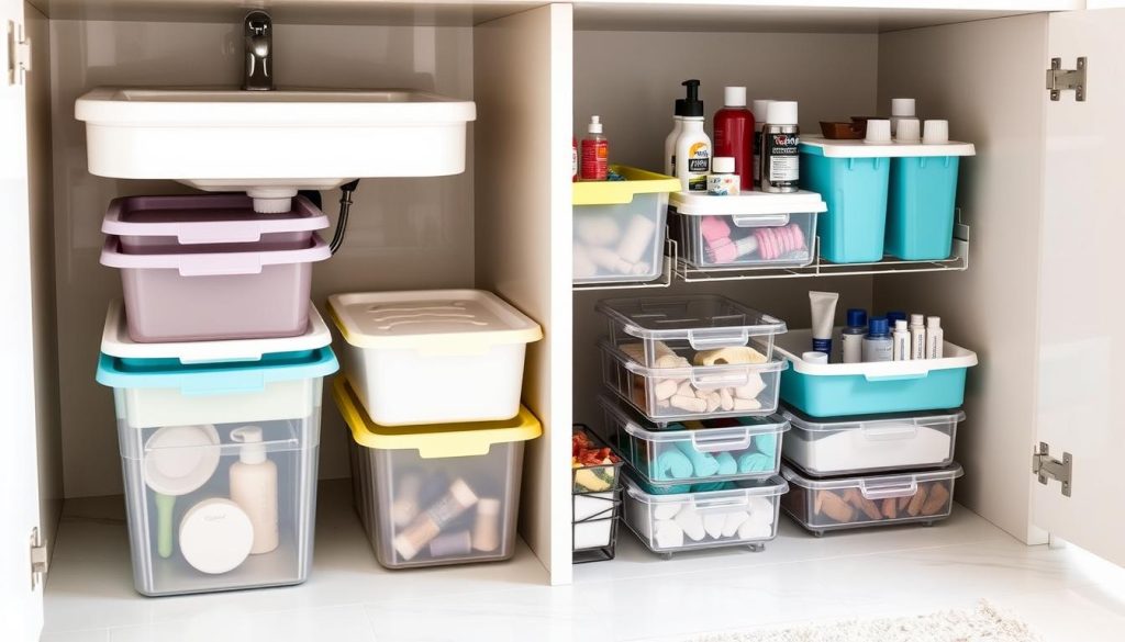 Creative under sink storage solutions