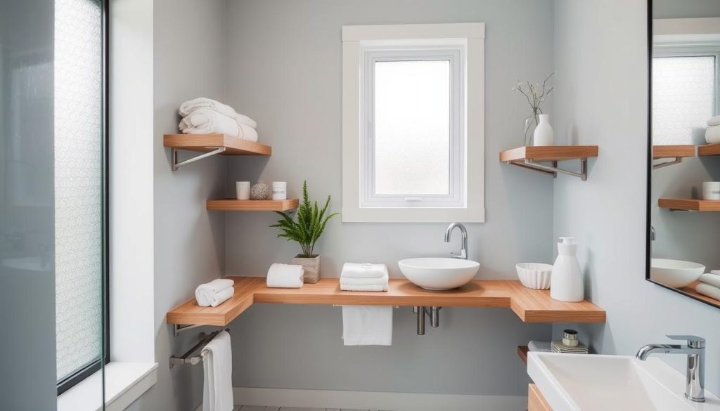 Customized bathroom storage solutions