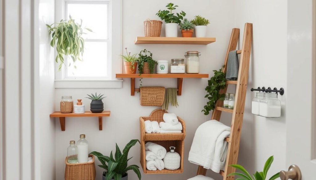 DIY bathroom organizers