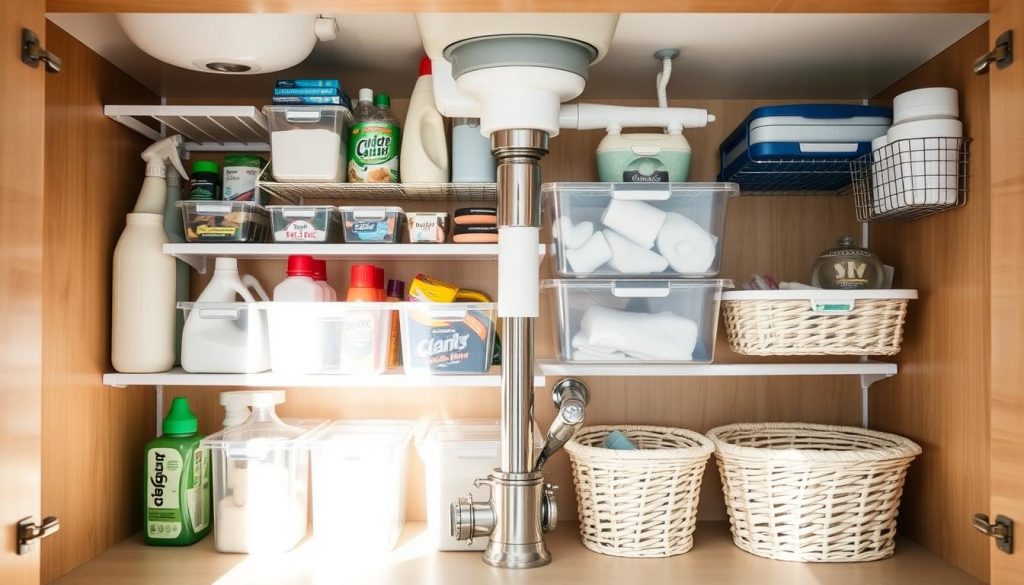 DIY under-sink organizers