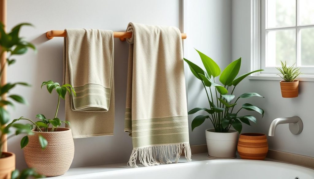 Eco-friendly bamboo towels