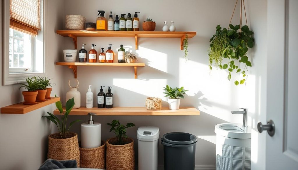 Eco-friendly bathroom organization