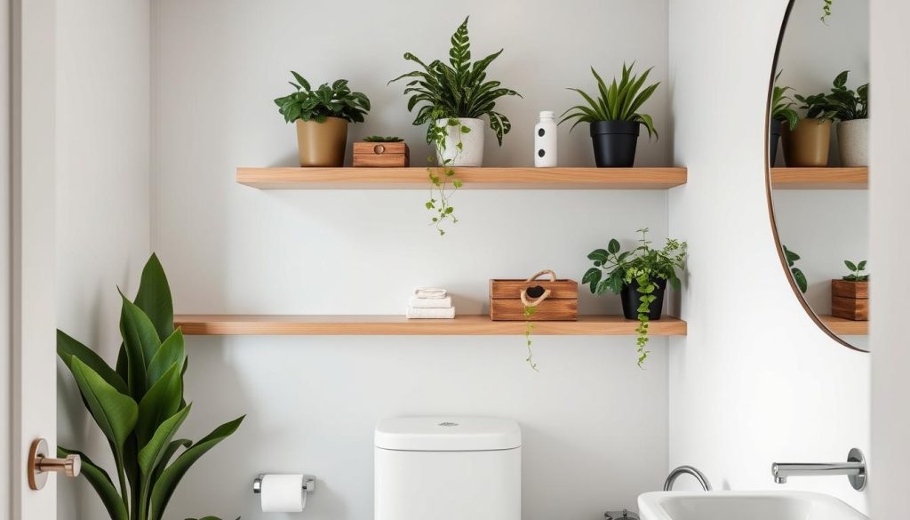 Floating shelves for compact living