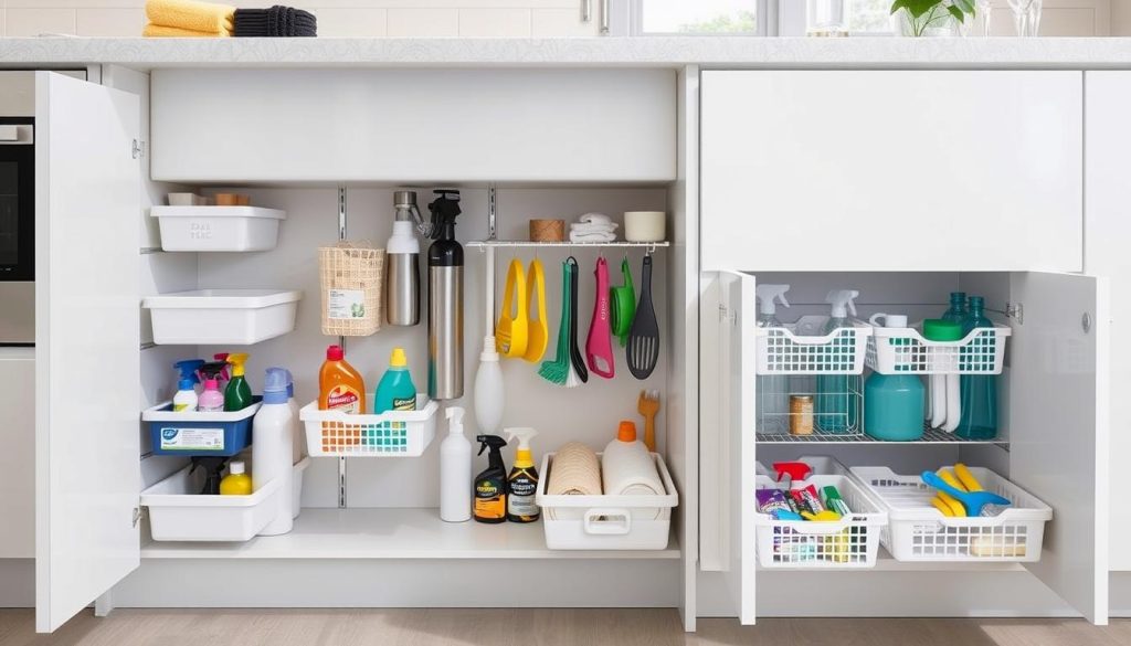 Innovative storage for cleaning supplies