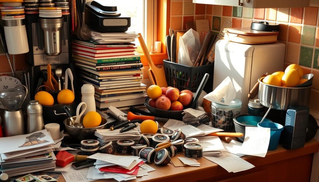 Kitchen counter clutter sources